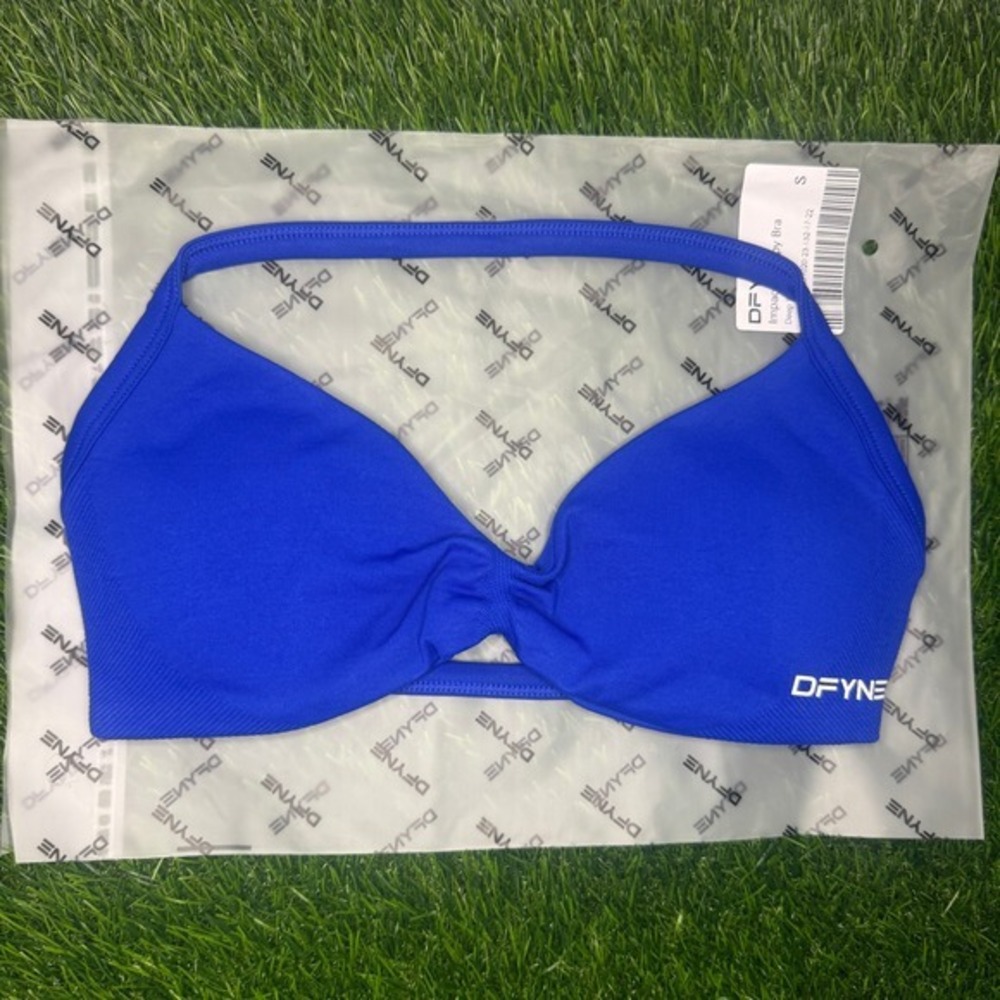 Dfyne impact strappy bra deep sea blue small